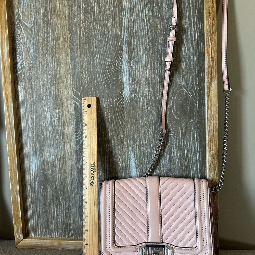 Pink Quilted Crossbody Bag